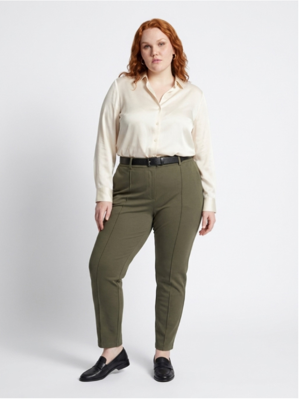 Women's Express Ponte Pants Green Size XXL